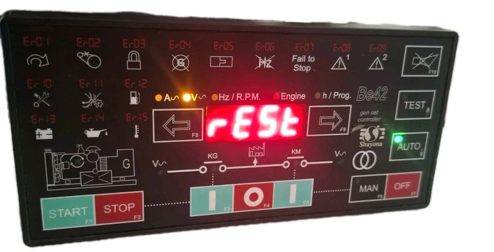 Used Bernini BE42 Genset Controller-Generator Control Panel Be42